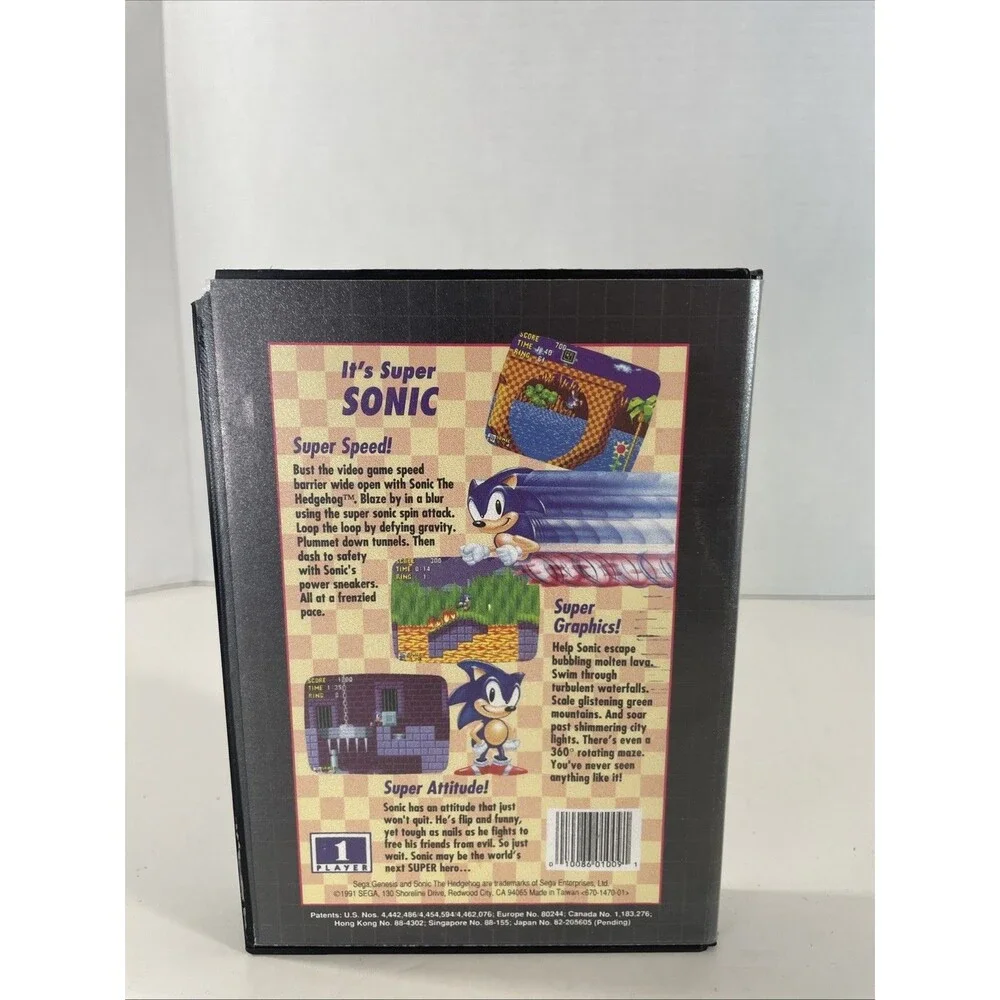Sonic the Hedgehog [Not For Resale] (Sega Genesis, 1991) - Tested, Complete
